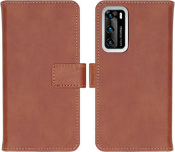 iMoshion Hoesje Geschikt voor Huawei P40 Hoesje Met Pasjeshouder - iMoshion Luxe Bookcase - Bruin