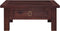 vidaXL - Salontafel - 68x68x30 - cm - massief - mahoniehout - klassiek - bruin