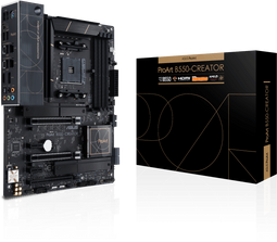 ASUS ProArt B550-CREATOR - Moederbord AM4 ATX - PCIe 4.0 dubbele Thunderbolt 4 - 128GB geheugenmaximaal