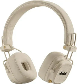 Marshall Major V - Over-Ear Koptelefoon - Draadloos met 100+ uur speeltijd - Crème