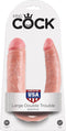 Pipedream King Cock dubbele dildo Double Troubleargekin beige - 17,48 inch