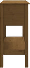 vidaXL - Wandtafel - 75x35x75 - cm - massief - grenenhout - honingbruin
