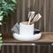 Riviera Maison Bloempot Voor Binnen Wit - Classic Double Planter