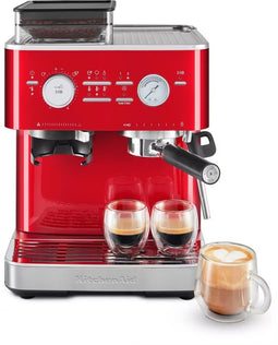 KitchenAid 5KES6551ECA - Halfautomatische Espressomachine - Geïntegreerde Molen 15 Maalstanden - Appelrood