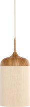 Light & Living Hanglamp Dania - Naturel/Crème - Ø16cm - Modern - Hanglampen Eetkamer, Slaapkamer, Woonkamer