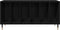 vidaXL - Recordkast - Zwart - Eiken - 100x38x48 - cm - Gerecycled - Hout