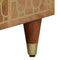 vidaXL - Hoge - kast - 40x33x110 - cm - massief - mangohout