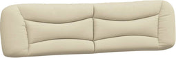 vidaXL - Hoofdbordkussen - 200 - cm - stof - crèmekleurig