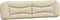 vidaXL - Hoofdbordkussen - 200 - cm - stof - crèmekleurig