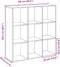 vidaXL - Kamerscherm - / - boekenkast - 102x29x103,5 - cm - hout - sonoma - eikenkleur
