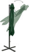 vidaXL - Zweefparasol - met - paal - en - LED-verlichting - 300 - cm - groen