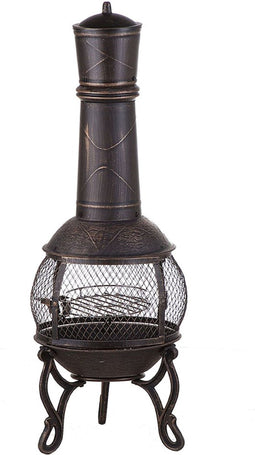 Beliani TACORA - Vuurkorf - Messing - Staal