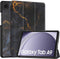 imoshion Tablet Hoes - Geschikt voor Samsung Galaxy Tab A9 8.7 inch - Design Trifold Bookcase - Black Marble
