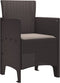 vidaXL - Tuinmeubelen - met - Kussens - 4 - stuks - Bruin - Poly - Rattan