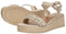 Tamaris Raffia Sandalen - Platte sandalen - Touch-it binnenzool - Beige