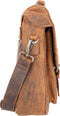 Pride and Soul laptop aktetas - CLOUD - leer - bruin - JU-47139