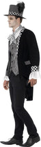 Dark Hatter - Halloween Kostuum Heren - Jas Shirt met gilet - Zwart