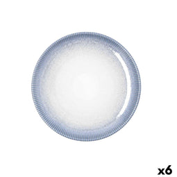 Bidasoa Lea - Dessertbord - Stapelbaar Geschikt voor afwasmachine en magnetron - Wit Ø 21 cm (6 Stuks)