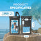 Travelly® Waterdicht Telefoonhoesje - Universeel Onderwater Hoesje IPX8 - Extra Opberg Vakje - Zwart