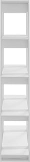 vidaXL - Boekenkast/kamerscherm - 100x30x160 - cm - wit