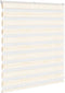 vidaXL - Zebra - rolgordijn - 135x100 - cm - stofbreedte - 130,9 - cm - marmerbeige