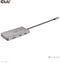 Club 3D CSV-1594 - USB Gen1 Type-C 9-in-1 hub - HDMI VGA 2x USB Gen1 Type-A RJ45 SD/Micro SD - Zilver