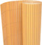 vidaXL - Tuinafscheiding - dubbelzijdig - 90x300 - cm - PVC - geel