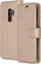 Accezz Hoesje Geschikt voor Samsung Galaxy S9 Plus Hoesje Met Pasjeshouder - Accezz Wallet Softcase Bookcase - goud