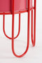 Mica Decorations Dione Bloempot op Standaard - Set van 2 - H35 x Ø26 cm - Metaal - Rood, Roze