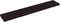 vidaXL - Wastafelblad - 220x40x(2-6) - cm - behandeld - massief - hout - donkerbruin