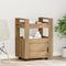 vidaXL - Keuken - Trolley - Artisan - Eiken - 60x45x80 - cm - Bewerkt - Hout
