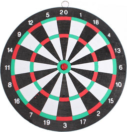 Lifetime Dartbord - Compact - 2-zijdig - Inclusief 2 pijlen - Ø 24 cm - Zwart/Wit