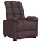 Fauteuil verstelbaar stof donkerbruin