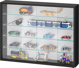 Vitrinekast - Staande wandvitrine - Schuifdeuren - 75 x 55 x 14 cm