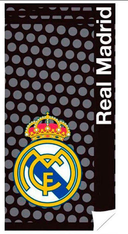 Real Madrid - Strandlaken - Zwart - 75 x 150 cm