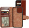 Mobiparts Excellent Wallet Case - Flip Cover - Echt leder - Bruin (iPhone 13 Pro)