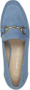 Marco Tozzi Denim Instappers - Vegan - Goudkleurige gesp - Blauw - Maat 40