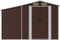 vidaXL - Tuinschuur - 277x192,5x179 - cm - gegalvaniseerd - staal - bruin