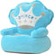 vidaXL - Kinderstoel - prins - pluche - blauw