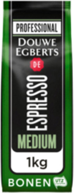 Koffie Douwe Egberts espresso bonen medium roast 1kg | 6 stuks