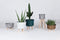 Handed By Up Mid - Plantenstandaard - Handgevlochten - Lichtgrijs