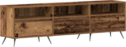 vidaXL - TV-kast - Oude - Hout - 150x30x44,5 - cm - Gefabriceerd - Hout