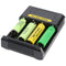 Nitecore charger CI4, intelligent 4-fold quick charger with USB-C charging port, charges Li-Ion, NiM