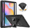 Accezz Rugged Back Case Samsung Galaxy Tab S6 Lite / Tab S6 Lite (2022) - Ingebouwde screenprotector - Zwart