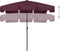 vidaXL - Strandparasol - 200x125 - cm - bordeauxrood
