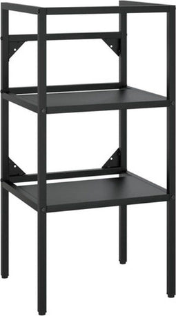 vidaXL Wastafelframe - 40x38x83 cm - gepoedercoat ijzer - zwart