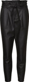 VERO MODA VMEVA MR LOOSE PAPERBAG COATED P GA NOOS Dames Broek - Maat M X L32 - High Waist - Strikdetail