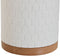 Toiletborstel Home ESPRIT Wit Zilverkleurig Natuurlijk Hars Bamboe 9 x 9 x 37 cm