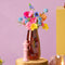 Light & Living Vaas Ranua - Glas - Bruin - 18 x 35 x 18 cm (BxHxD)