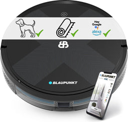 Blaupunkt Bluebot XVAC - Robotstofzuiger met Laadstation - Dweilfunctie - Cosmic Black